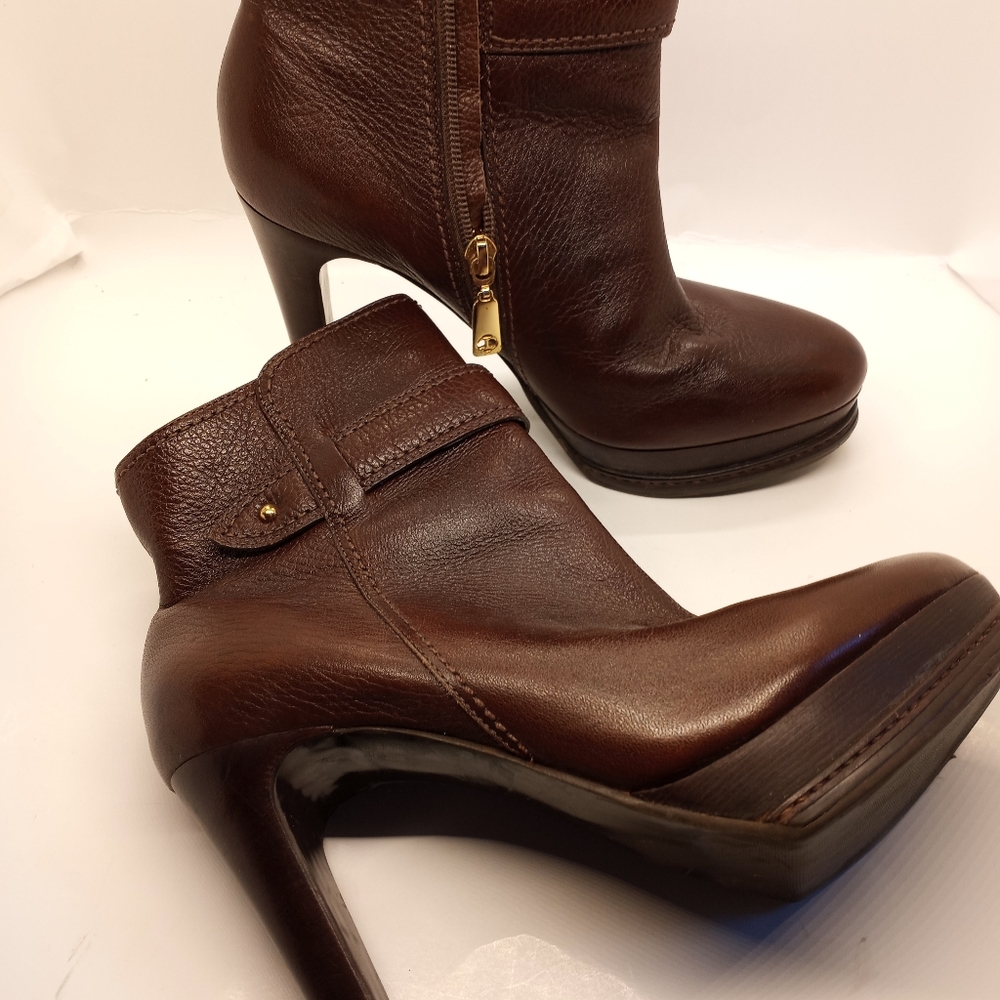 TALBOTS Platform Cocoa brown ankle  booties